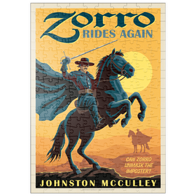 Darstellung des Puzzle Motivs Zorro kehrt zurück: Johston McCulley - Puzzleteile: 200