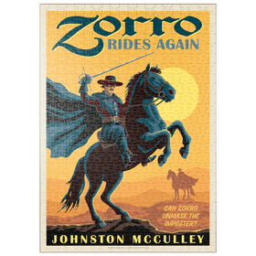 Darstellung des Puzzle Motivs Zorro kehrt zurück: Johston McCulley - Puzzleteile: 500
