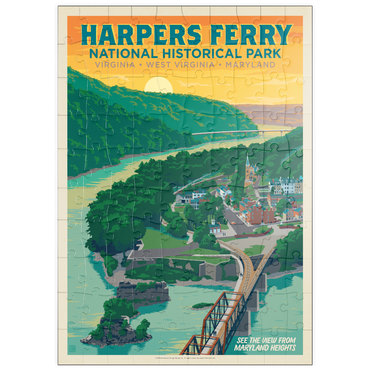 Darstellung des Puzzle Motivs puzzleplate Harpers Ferry National Historical Park: Maryland Heights 100 Puzzle