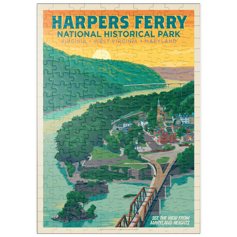 Darstellung des Puzzle Motivs Nationaler Geschichtspark Harpers Ferry: Maryland Heights puzzleplate Harpers Ferry National Historical Park: Maryland Heights 200 Puzzle