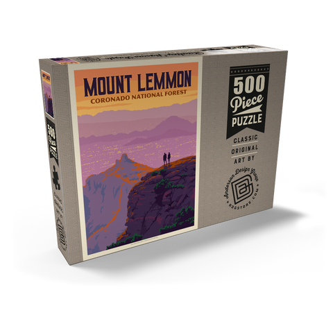 Darstellung des Puzzle Motivs Mount Lemmon: Coronado National Forest, Arizona Mount Lemmon: Coronado National Forest, AZ 500 Puzzle Schachtel Ansicht2