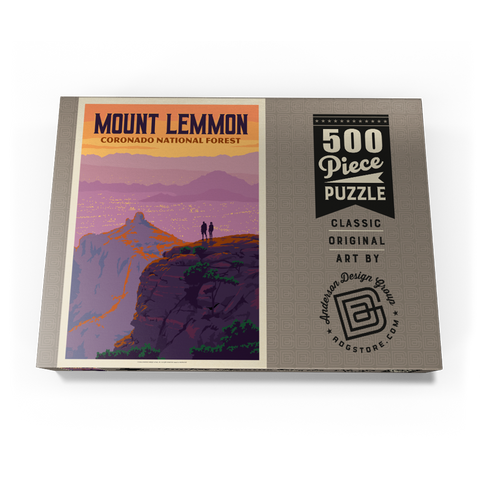 Darstellung des Puzzle Motivs Mount Lemmon: Coronado National Forest, Arizona Mount Lemmon: Coronado National Forest, AZ 500 Puzzle Schachtel Ansicht3