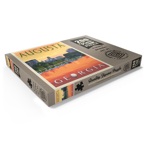 Darstellung des Puzzle Motivs Der Charme des Sonnenuntergangs am Flussufer von Augusta, Georgia Augusta Georgia Riverfront Sunset Charm 200 Puzzle Schachtel Ansicht1