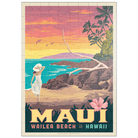 Darstellung des Puzzle Motivs Hawaii: Maui (Wailea Beach) - Puzzleteile: 100