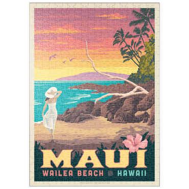 Darstellung des Puzzle Motivs puzzleplate Hawai'i: Maui (Wailea Beach) 500 Puzzle