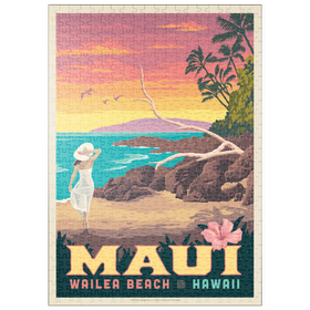 Darstellung des Puzzle Motivs Hawaii: Maui (Wailea Beach) - Puzzleteile: 500