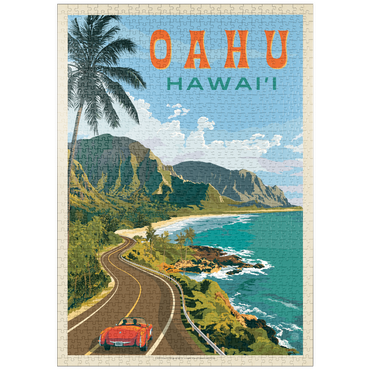 Darstellung des Puzzle Motivs puzzleplate Hawaii: Oahu (North Shore Drive) 1000 Puzzle