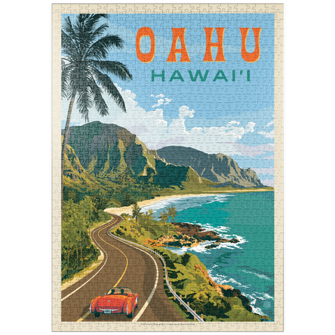 Darstellung des Puzzle Motivs Hawaii: Oahu (North Shore Drive) puzzleplate Hawaii: Oahu (North Shore Drive) 1000 Puzzle