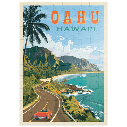 Darstellung des Puzzle Motivs Hawaii: Oahu (North Shore Drive) puzzleplate Hawaii: Oahu (North Shore Drive) 100 Puzzle