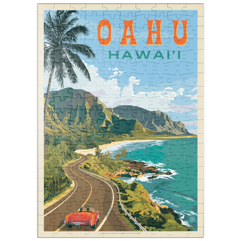 Darstellung des Puzzle Motivs Hawaii: Oahu (North Shore Drive) puzzleplate Hawaii: Oahu (North Shore Drive) 200 Puzzle