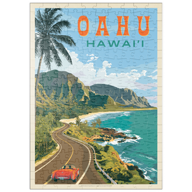 Darstellung des Puzzle Motivs Hawaii: Oahu (North Shore Drive) - Puzzleteile: 200
