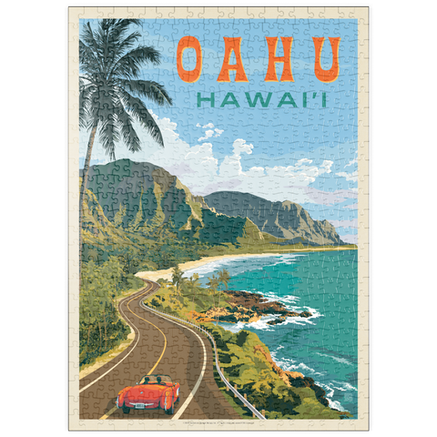 Darstellung des Puzzle Motivs Hawaii: Oahu (North Shore Drive) puzzleplate Hawaii: Oahu (North Shore Drive) 500 Puzzle