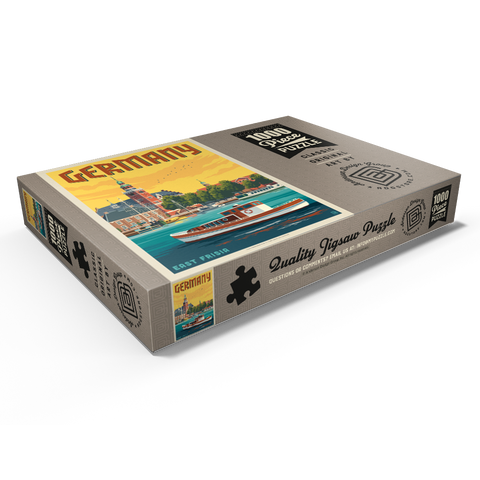 Darstellung des Puzzle Motivs Deutschland: Leer, Ostfriesland Germany: Leer, East Frisia 1000 Puzzle Schachtel Ansicht1