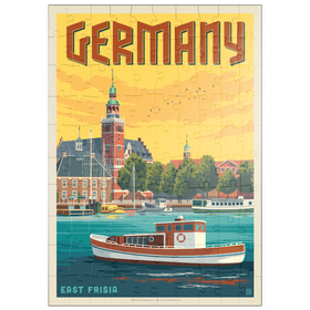 Darstellung des Puzzle Motivs Deutschland: Leer, Ostfriesland - Puzzleteile: 100
