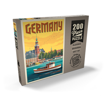 Darstellung des Puzzle Motivs Germany: Leer, East Frisia 200 Puzzle Schachtel Ansicht2