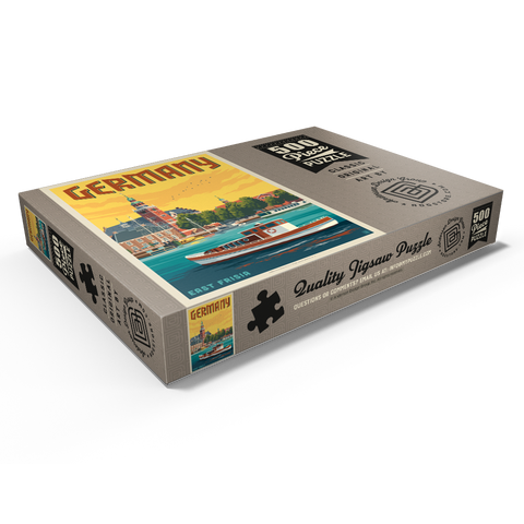 Darstellung des Puzzle Motivs Deutschland: Leer, Ostfriesland Germany: Leer, East Frisia 500 Puzzle Schachtel Ansicht1