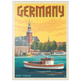 Darstellung des Puzzle Motivs Deutschland: Leer, Ostfriesland - Puzzleteile: 500
