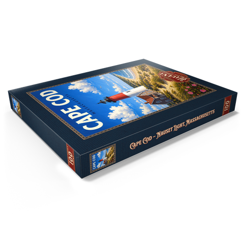 Darstellung des Puzzle Motivs Cape Cod – Nauset Light, Massachusetts Cape Cod – Nauset Light, Massachusetts 100 Puzzle Schachtel Ansicht1