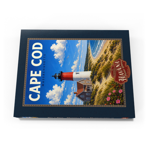 Darstellung des Puzzle Motivs Cape Cod – Nauset Light, Massachusetts Cape Cod – Nauset Light, Massachusetts 200 Puzzle Schachtel Ansicht3