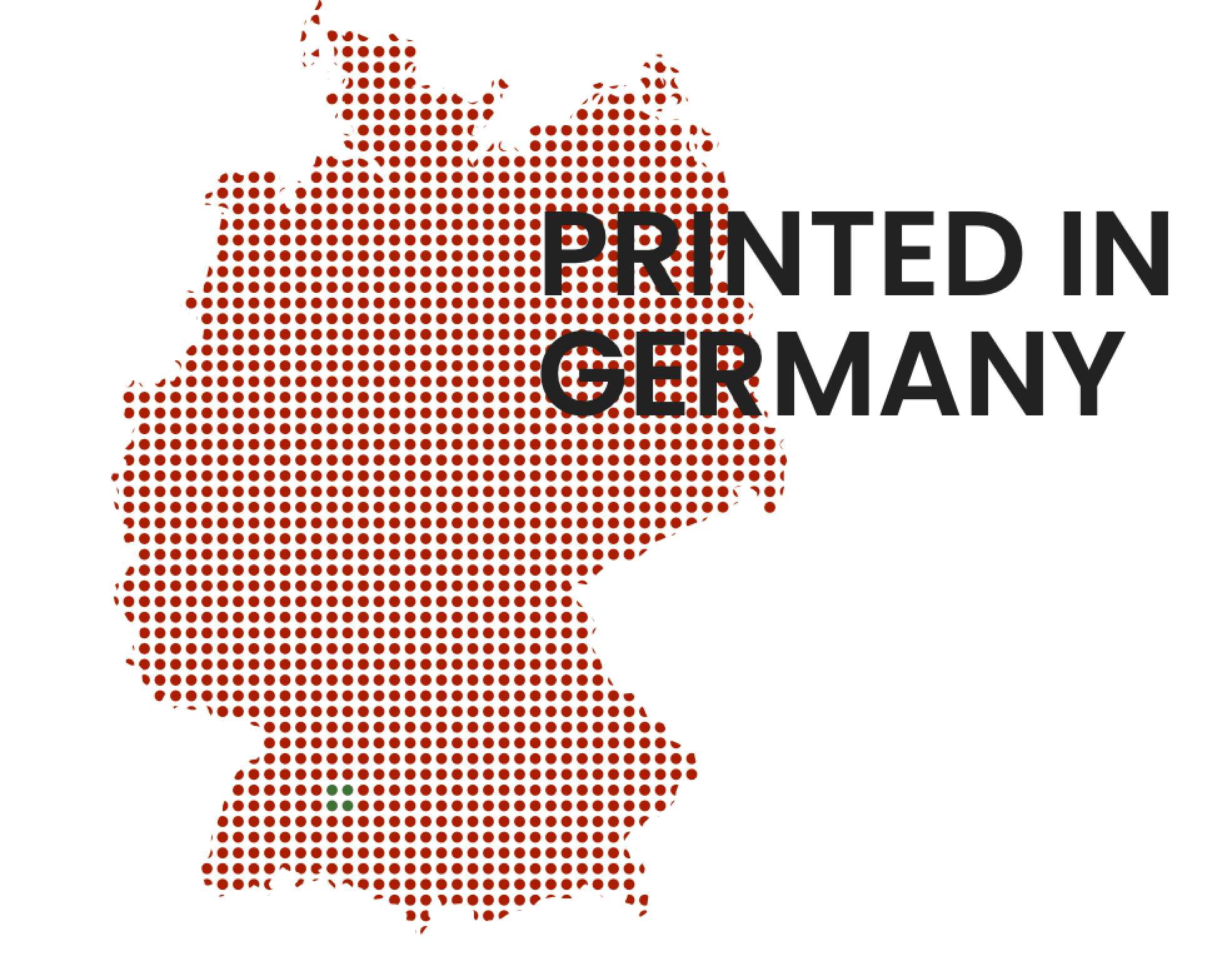Darstellung des einer Deutschlandkarte mit Markierung des Produktionsstandortes - 
