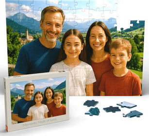 Darstellung des Puzzle-Motivs Personalisiertes Fotopuzzle mit eigenem Bild – individuelles Puzzle – 100 / 200 / 500 / 1000 Teile – persönliches Geschenk – Puzzleteile: 100