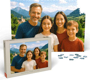 Darstellung des Puzzle-Motivs Personalisiertes Fotopuzzle mit eigenem Bild – individuelles Puzzle – 100 / 200 / 500 / 1000 Teile – persönliches Geschenk – Puzzleteile: 500