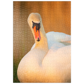 Darstellung des Puzzle Motivs Schwanenblick - Puzzleteile: 500