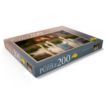 Schwanen-Trio 200 Puzzle Schachtel Ansicht1
