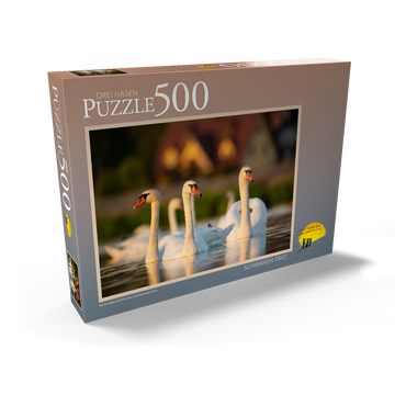 Schwanen-Trio 500 Puzzle Schachtel Ansicht2