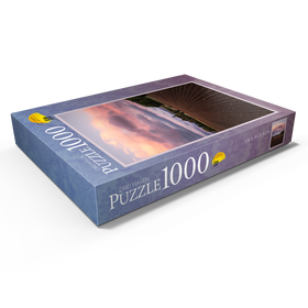 Darstellung des Puzzle Motivs Lila Wolken - Puzzleteile: 1000