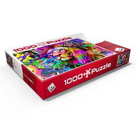 Alternative Darstellung des Puzzle-Motivs Fantastic lion – Puzzleteile: 1000