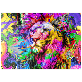 Darstellung des Puzzle-Motivs Fantastic lion – Puzzleteile: 1000