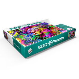 Darstellung des Puzzle Motivs Fantastic lion - Puzzleteile: 500