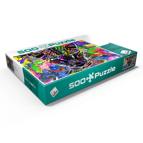 Alternative Darstellung des Puzzle-Motivs Fantastic leopard – Puzzleteile: 500