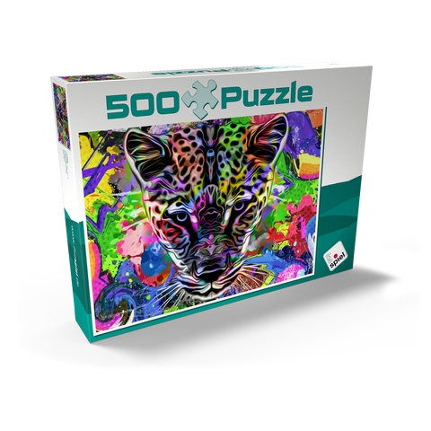 Fantastic leopard 500 Puzzle Schachtel Ansicht2