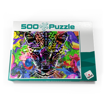 Fantastic leopard 500 Puzzle Schachtel Ansicht3
