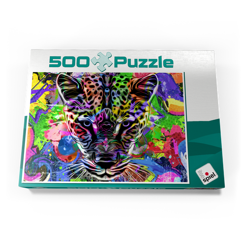 Fantastic leopard 500 Puzzle Schachtel Ansicht3