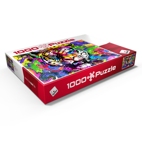 Darstellung des Puzzle Motivs Fantastic tiger - Puzzleteile: 1000
