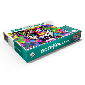 Alternative Darstellung des Puzzle-Motivs Fantastic tiger – Puzzleteile: 500