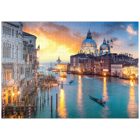 Darstellung des Puzzle Motivs Lagunentraum Venedig - Puzzleteile: 1000