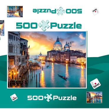 Lagunentraum Venedig 500 Puzzle Schachtel 3D Modell