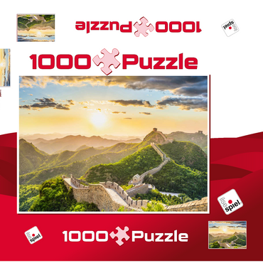 Chinesische Mauer 1000 Puzzle Schachtel 3D Modell