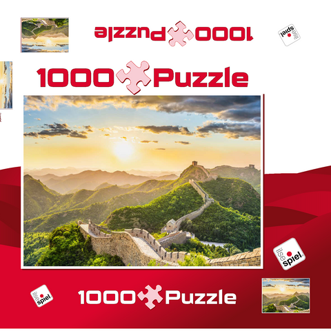 Chinesische Mauer 1000 Puzzle Schachtel 3D Modell