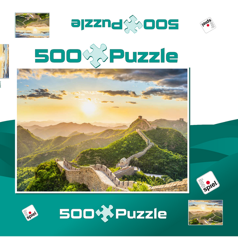 Chinesische Mauer 500 Puzzle Schachtel 3D Modell