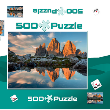 Die Drei Zinnen 500 Puzzle Schachtel 3D Modell