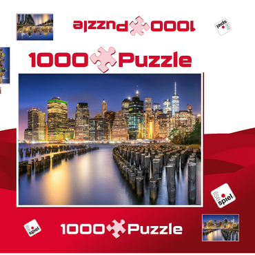 New York Skyline 1000 Puzzle Schachtel 3D Modell