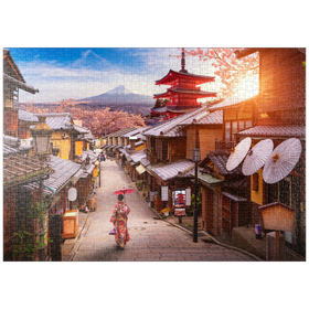 Darstellung des Puzzle Motivs Idyllisches Japan - Puzzleteile: 1000