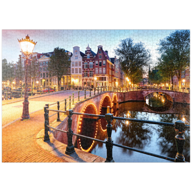 Darstellung des Puzzle Motivs Ausflug nach Amsterdam - Puzzleteile: 1000