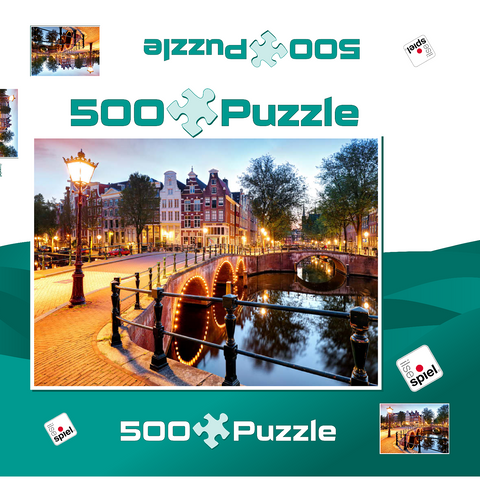 Ausflug nach Amsterdam 500 Puzzle Schachtel 3D Modell