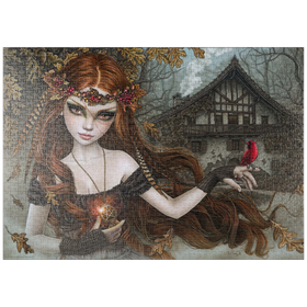 Darstellung des Puzzle Motivs Redbird - Victoria Francés - Puzzleteile: 1000